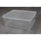 Basicwise Storage Tote, 10-1/2 in L x 14 in W x 5-1/2 in H, Clear, Plastic QI003259 - alternate 2